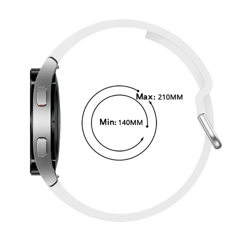 Samsung Galaxy Watch 4 - 40mm Silikon Schnallenarmband (Weiß)