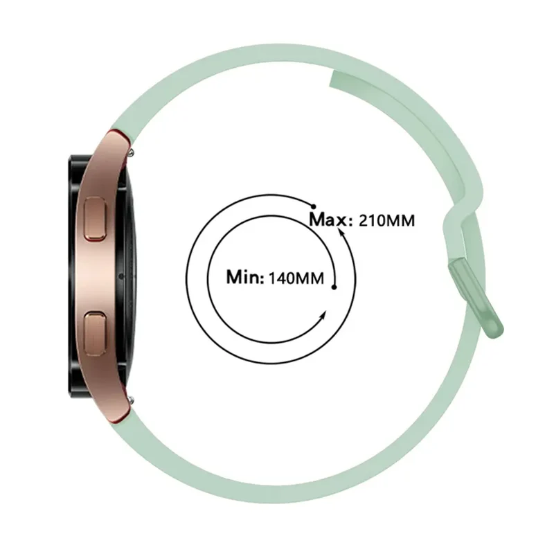 Samsung Galaxy Watch 4 - 40mm Silikon Schnallenarmband (Hellgrün)