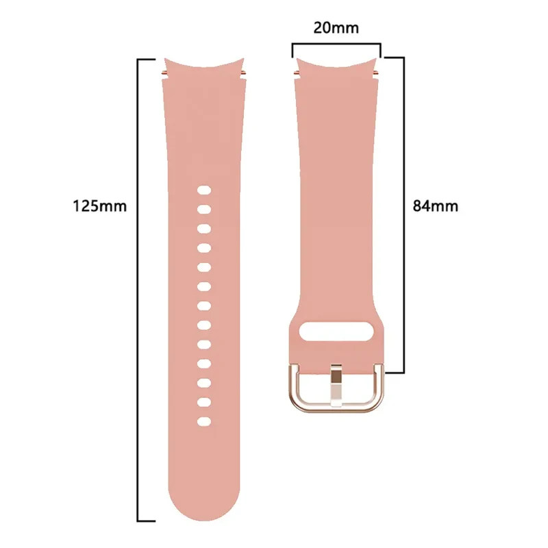 Samsung Galaxy Watch FE Silikon Schnallenarmband (Rosa)