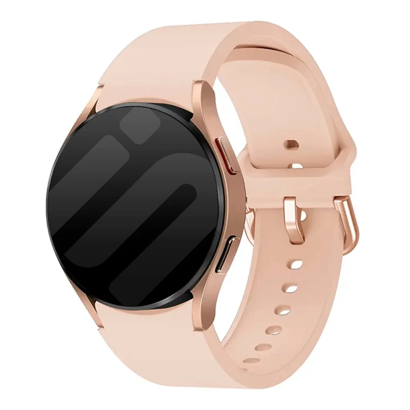 Samsung Galaxy Watch 5 - 40mm Silikon Schnallenarmband (Rosa Sand)