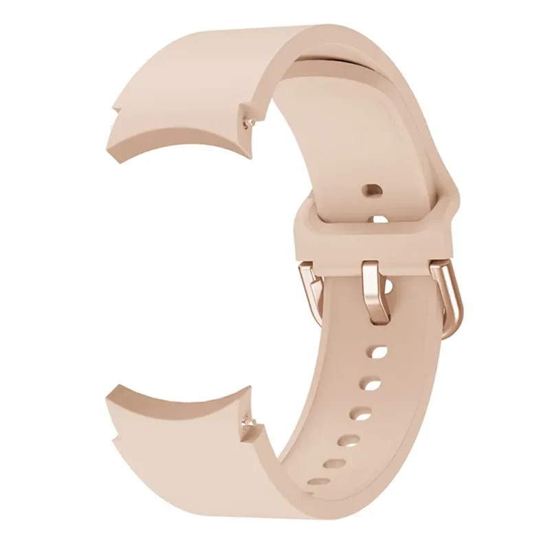 Samsung Galaxy Watch FE Silikon Schnallenarmband (Rosa Sand)