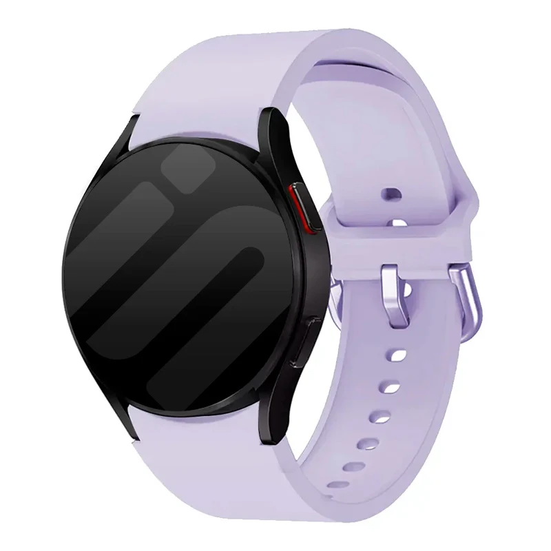 Samsung Galaxy Watch 4 - 40mm Silikon Schnallenarmband (Hell Lila)