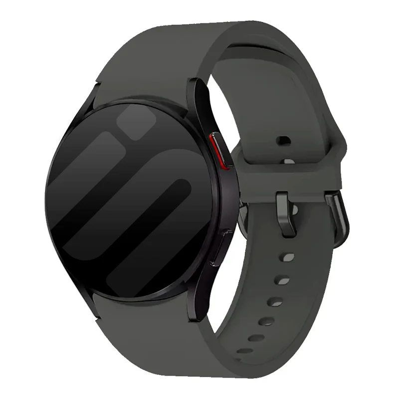 Samsung Galaxy Watch 4 - 40mm Silikon Schnallenarmband (Dunkelgrau)