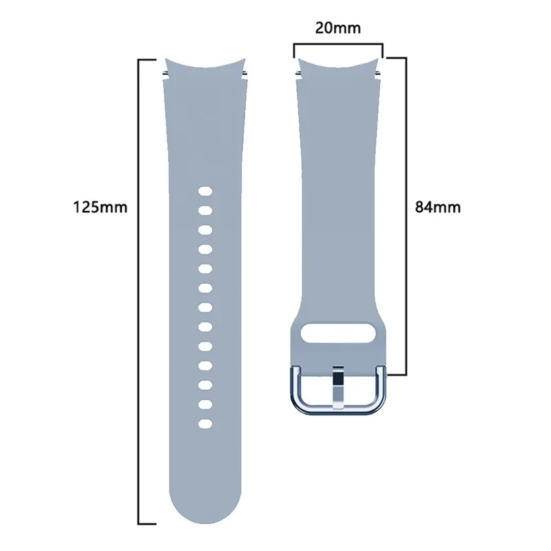 Samsung Galaxy Watch 4 - 40mm Silikon Schnallenarmband (Blau)