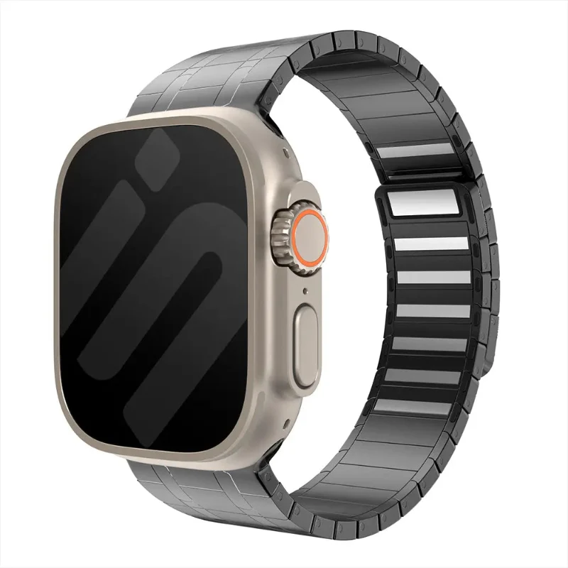 Apple Watch Premium magnetisches Stahlarmband (Schwarz)