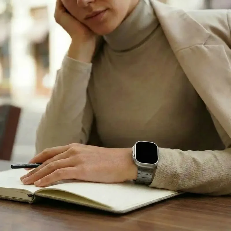 Apple Watch Premium magnetisches Stahlarmband (Schwarz)