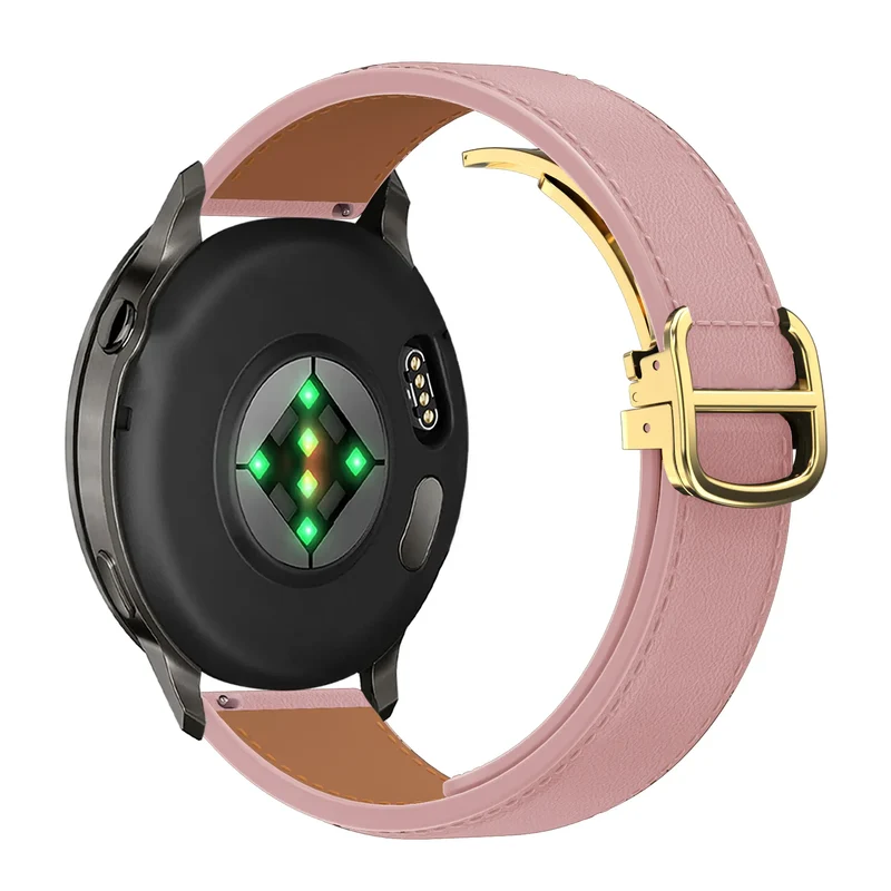 Bandz Amazfit Cheetah 2 Pro Lederarmband 'D-Type' (Rosa)