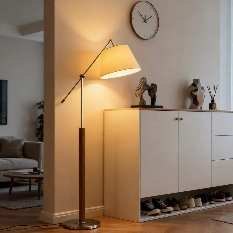 Verstellbare Arm Stehlampe