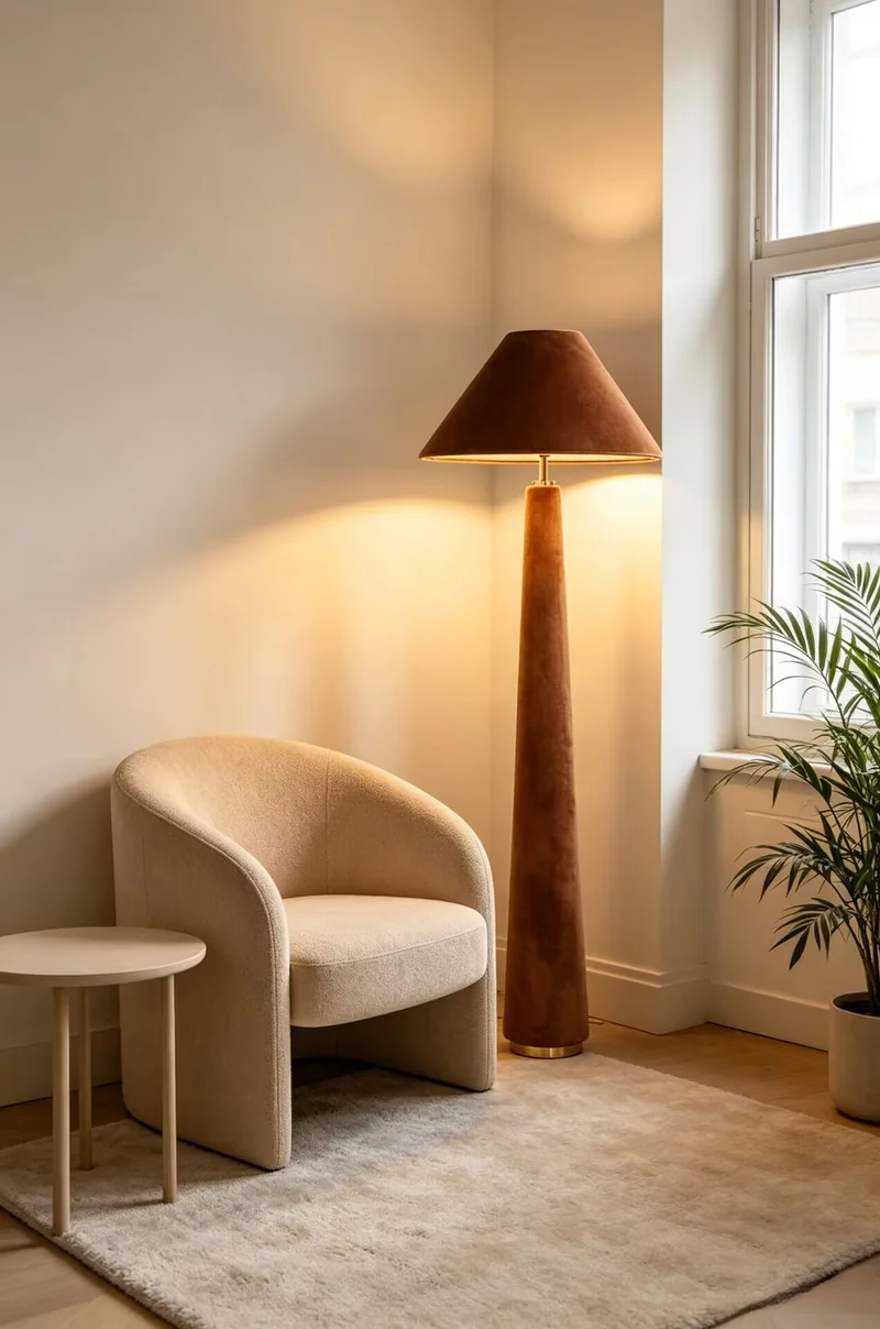 Skulpturale Stehlampe