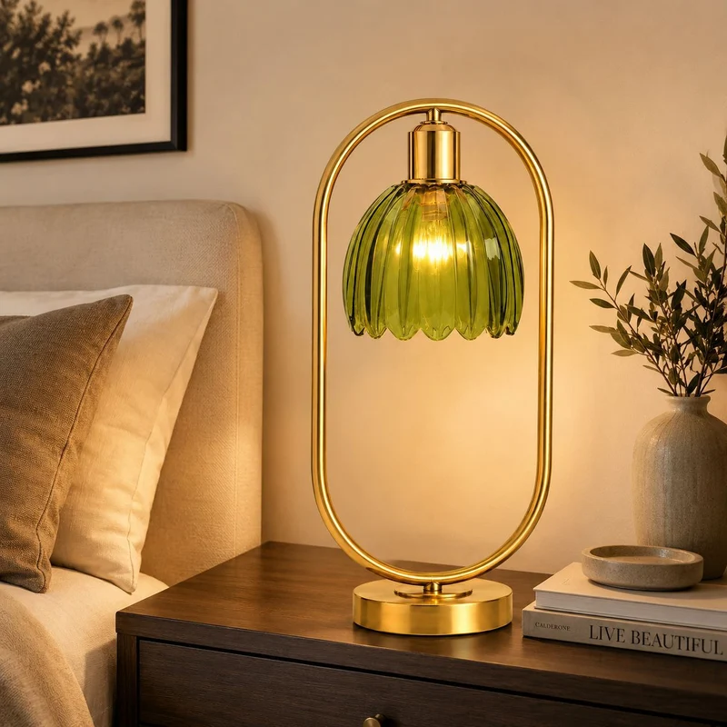 Moderne Kristall Globus Tischlampe