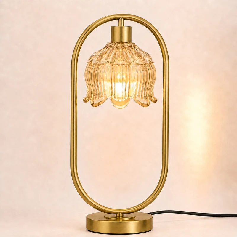 Moderne Kristall Globus Tischlampe