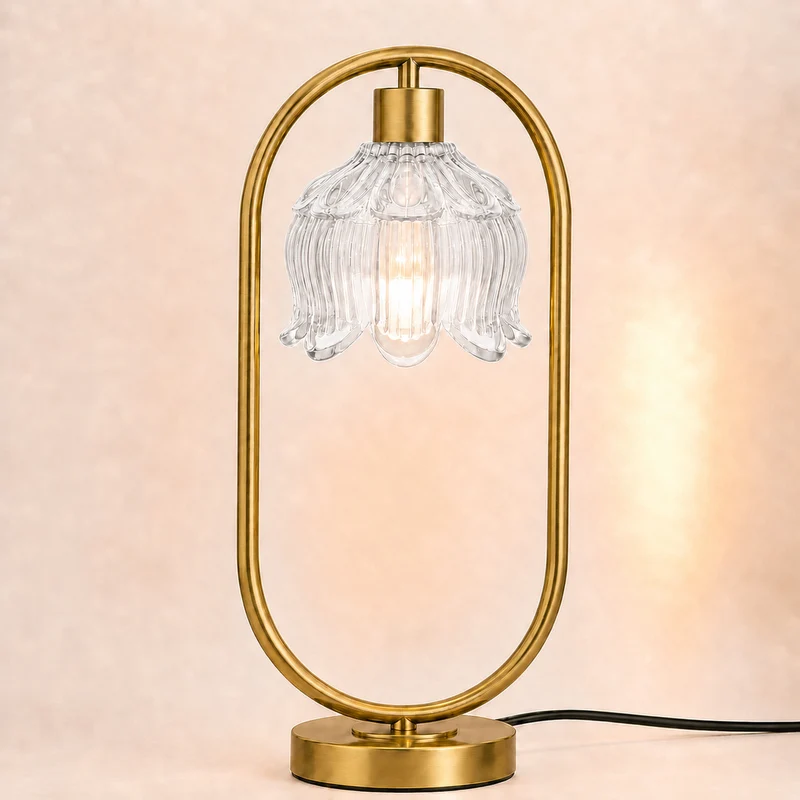 Moderne Kristall Globus Tischlampe