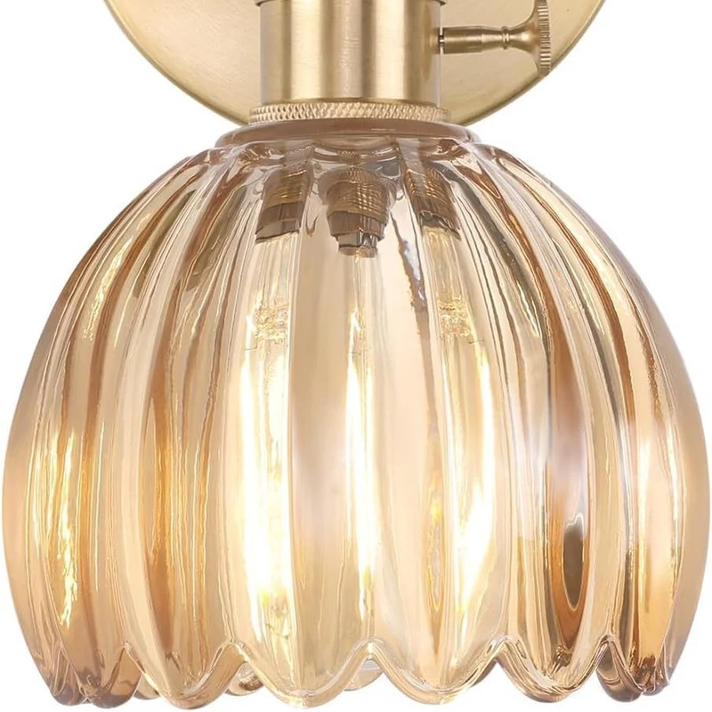 Elegante Glas Wandlampe