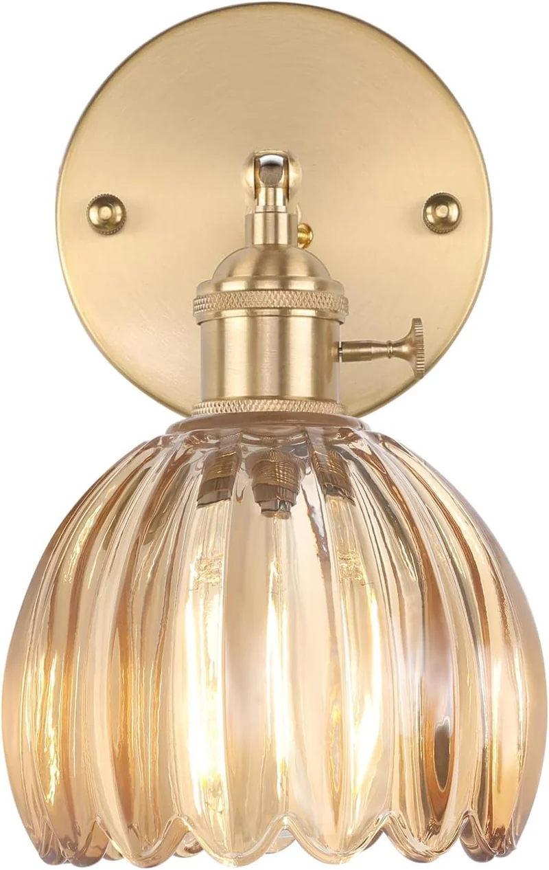 Elegante Glas Wandlampe
