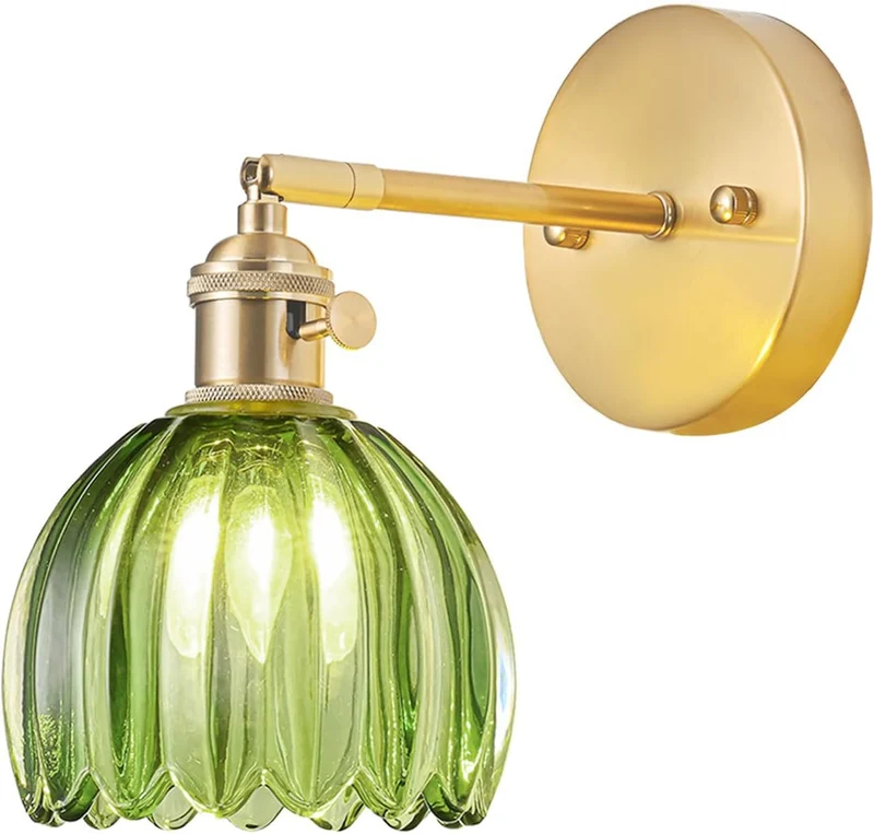 Elegante Glas Wandlampe