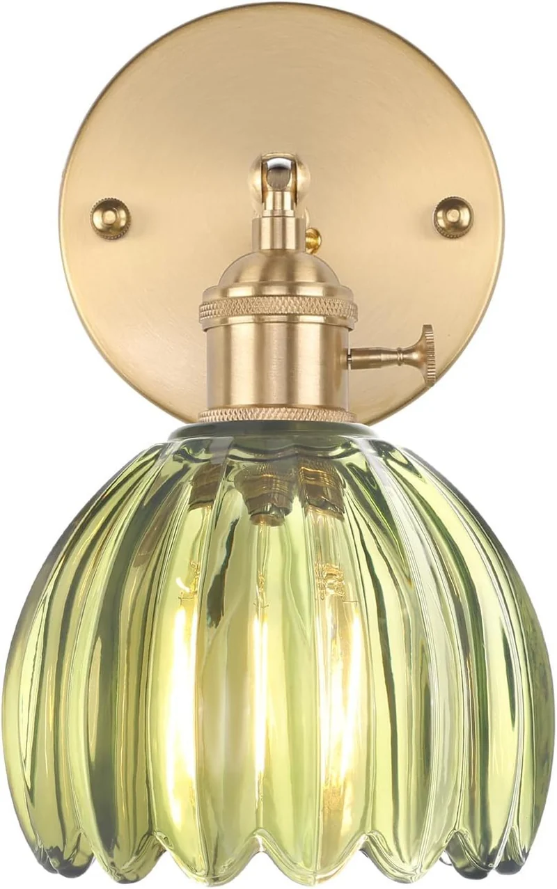 Elegante Glas Wandlampe