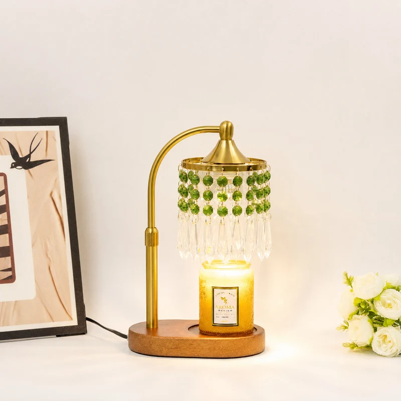 Elegante Glas Tischlampe
