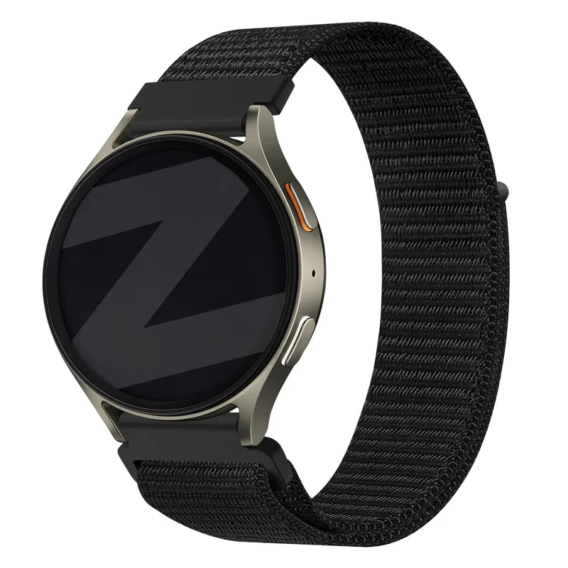Bandz Actyve Smartwatch 20mm Nylonarmband 'Easy Fit' (Schwarz)