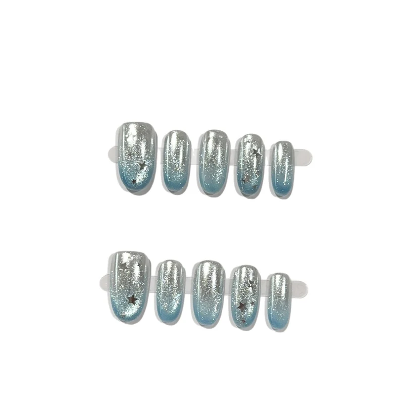 Premium Glitter Press-On Nagelset