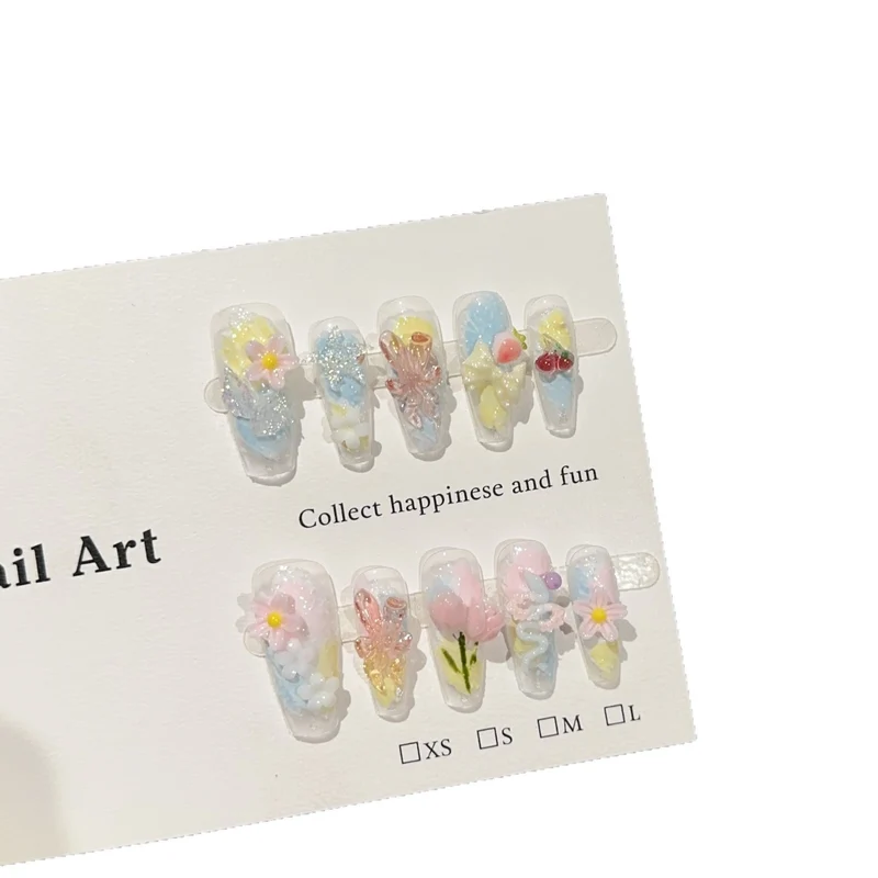 Thematische Floral Press-On Nagelkunst Kollektion
