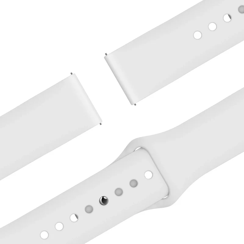 Bandz Actyve Smartwatch 20mm Sportarmband 'Easy Fit' (Weiß)