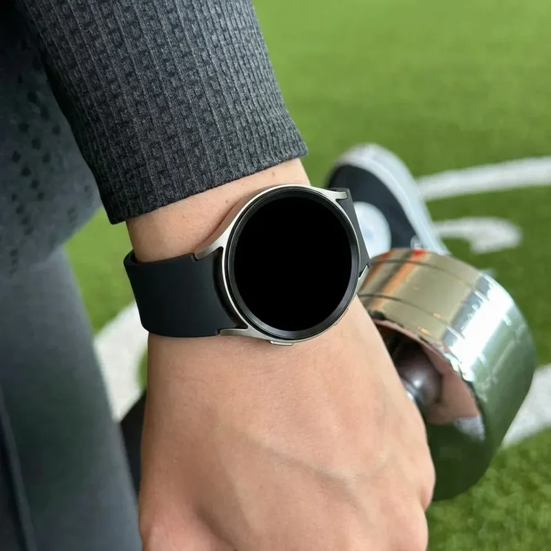 Bandz Oozoo Smartwatch 20mm Sportarmband 'Easy Fit' (Schwarz)
