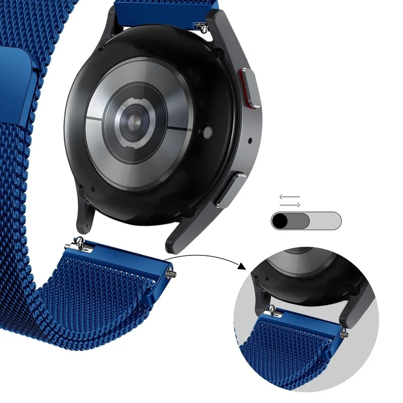Bandz Actyve Smartwatch 20mm Milanese Loop Armband (Blau)