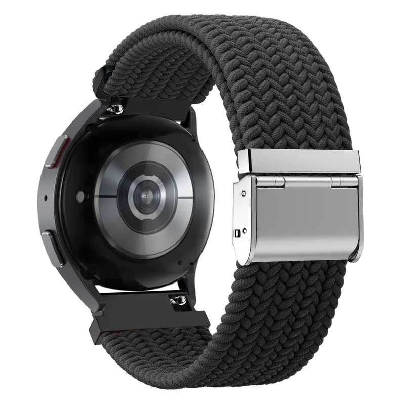 Bandz Actyve Smartwatch 20mm Gewebtes Nylonarmband (Schwarz)