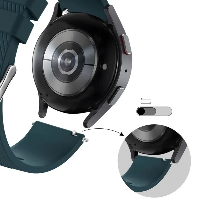 Bandz Amazfit Cheetah 2 Pro Silikonarmband 'Deluxe' (Dunkelgrün)
