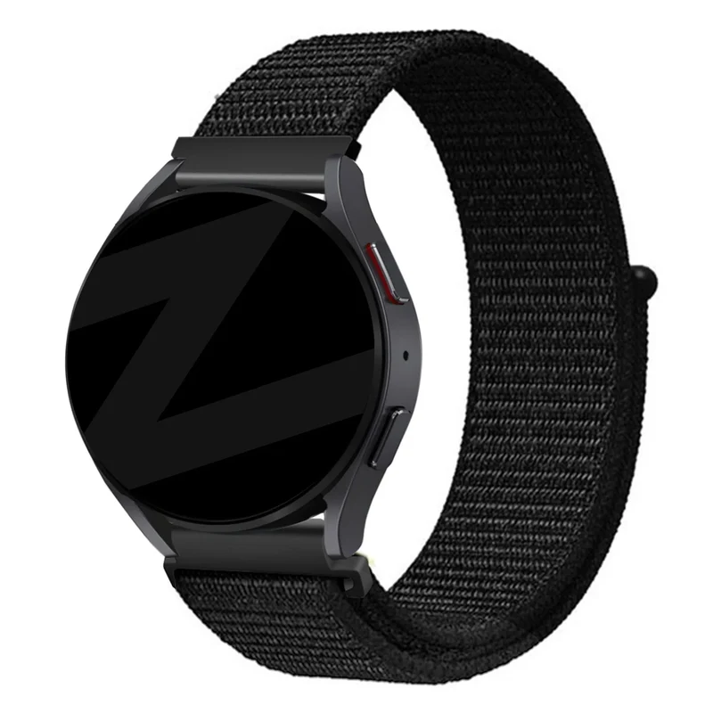 Bandz Amazfit Cheetah 2 Pro Nylon Loop Armband (Schwarz)