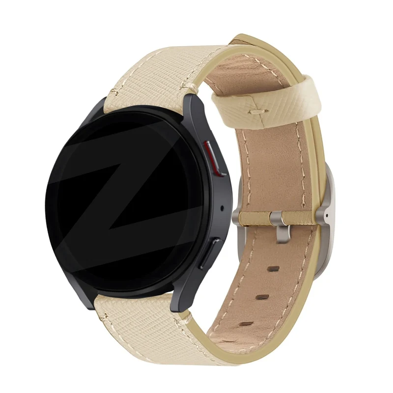 Bandz Actyve Smartwatch 20mm Lederarmband 'Deluxe' (Khaki)