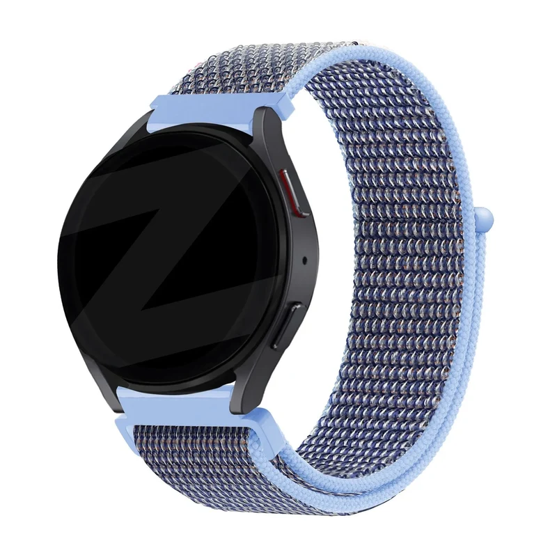 Bandz Actyve Smartwatch 20mm Nylon Loop Armband (Azurblau)