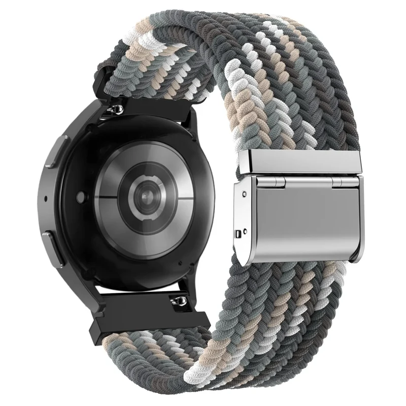 Bandz Actyve Smartwatch 20mm Gewebtes Nylonarmband (Mandala Schwarz)