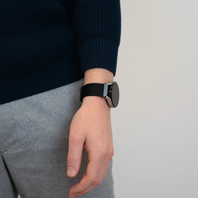 Bandz Amazfit Cheetah 2 Pro Schnallen-Nylonarmband (Schwarz)