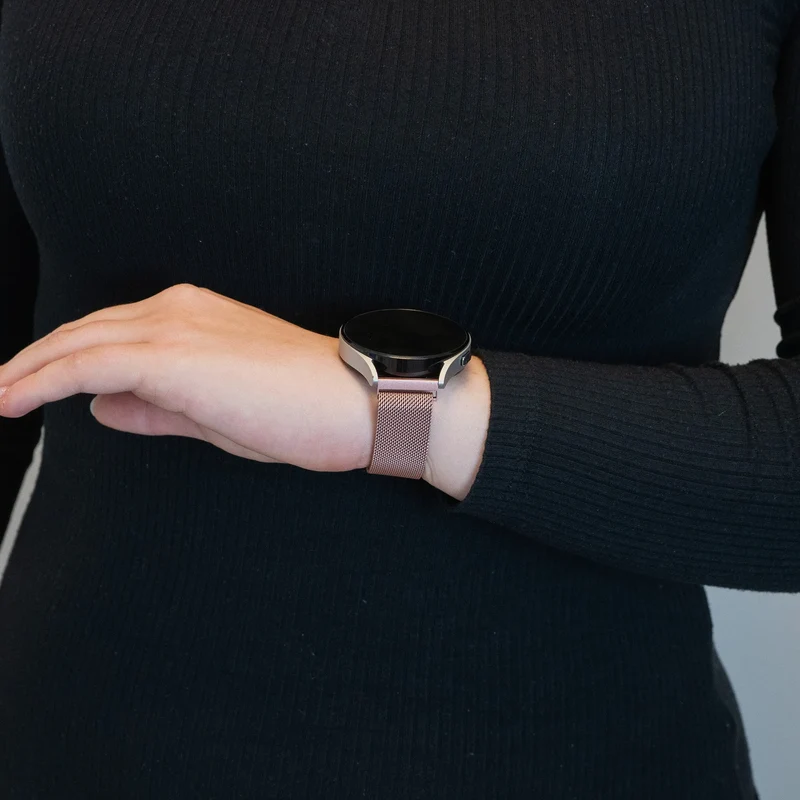 Bandz Amazfit Cheetah 2 Pro Milanese Loop Armband (Rosa)