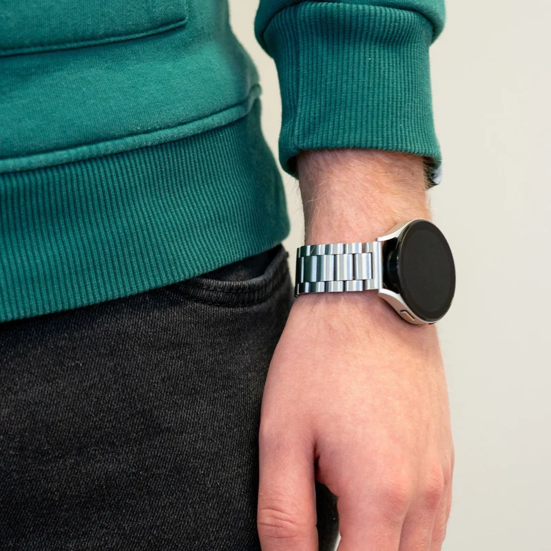 Bandz Actyve Smartwatch 20mm Stahlarmband 'Classic' (Silber)