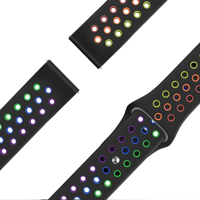 Bandz Actyve Smartwatch 20mm Sportarmband 'Deluxe' (Schwarz/Bunt)