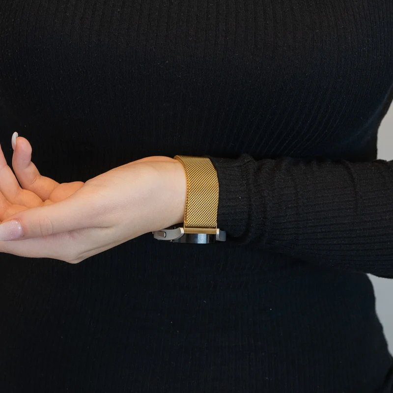 Bandz Amazfit Cheetah 2 Pro Milanese Loop Armband (Gold)