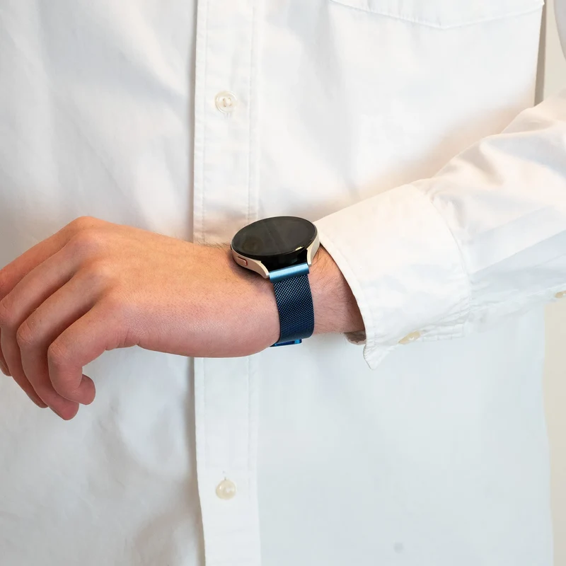 Bandz Amazfit Cheetah 2 Pro Milanese Loop Armband (Blau)