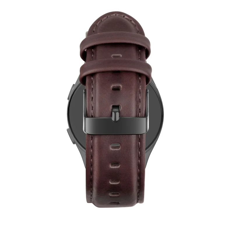 Bandz Amazfit Cheetah 2 Pro Lederarmband 'Classic' (Dunkelbraun)