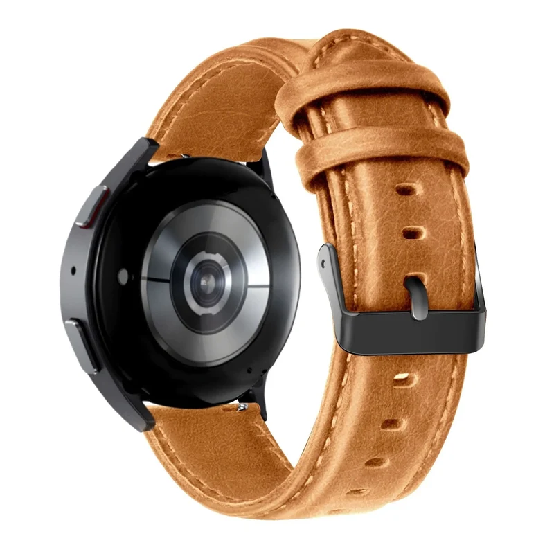 Bandz Amazfit Cheetah 2 Pro Lederarmband 'Classic' (Braun)