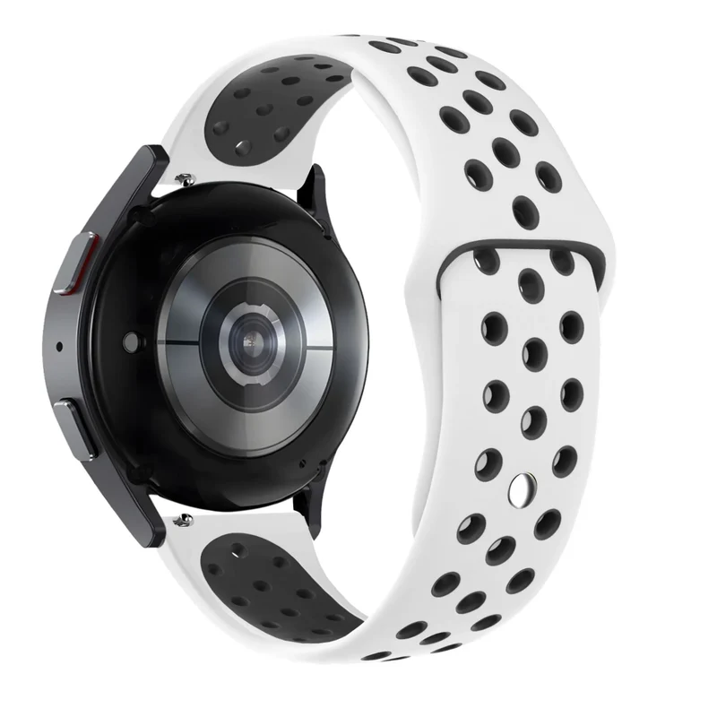 Bandz Actyve Smartwatch 20mm Sportarmband 'Deluxe' (Weiß/Schwarz)