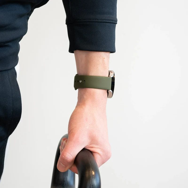 Bandz Actyve Smartwatch 20mm Sportarmband 'Deluxe' (Olivgrün)