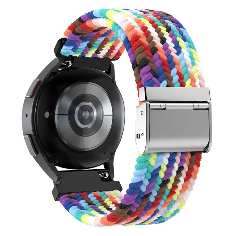 Bandz Amazfit Cheetah 2 Pro Gewebtes Nylonarmband (Regenbogen)