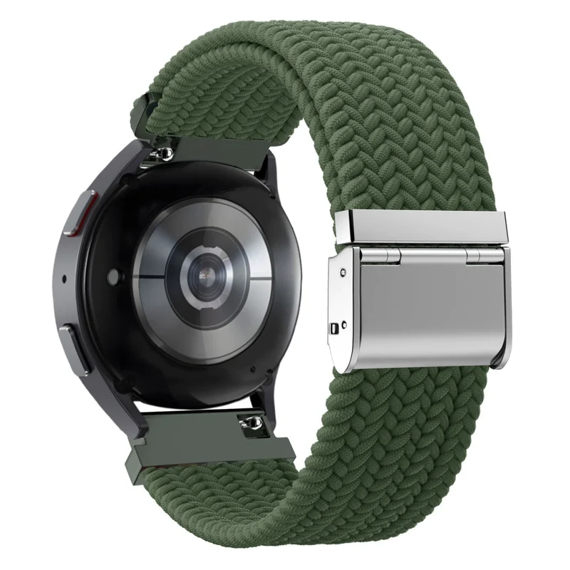 Bandz Amazfit Cheetah 2 Pro Gewebtes Nylonarmband (Olivgrün)
