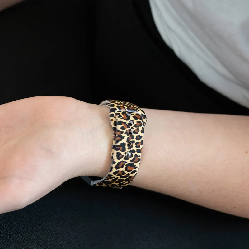 Bandz Actyve Smartwatch 20mm Gemustertes Armband (Leopard)