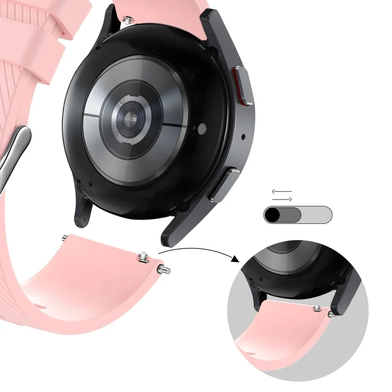 Bandz Actyve Smartwatch 20mm Silikonarmband 'Deluxe' (Rosa)