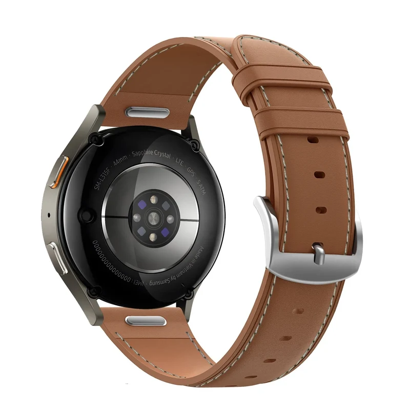 Bandz Amazfit Cheetah 2 Pro Lederarmband 'Easy Fit' (Braun)