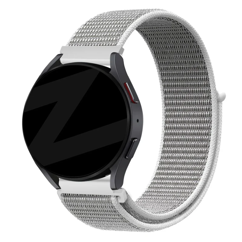 Bandz Actyve Smartwatch 20mm Nylon Loop Armband (Grau)