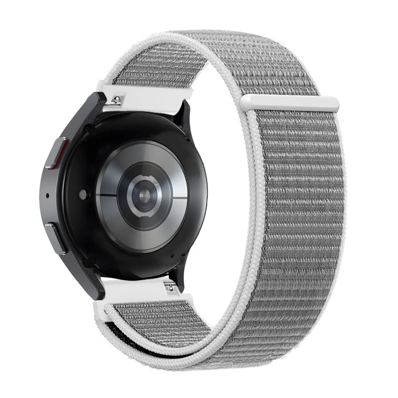 Bandz Actyve Smartwatch 20mm Nylon Loop Armband (Grau)